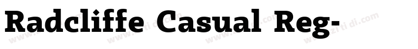 Radcliffe Casual Reg字体转换